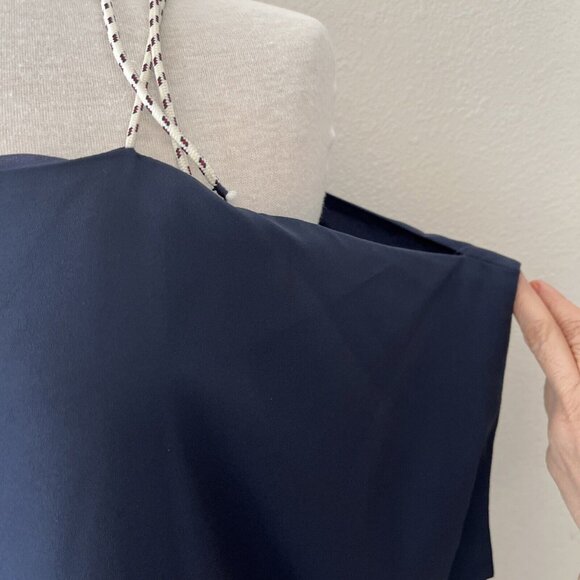 Joie Size Small Color-blocked Nautical EDYTE Dress Asymmetric Hem Navy $348 NEW - Picture 7 of 15